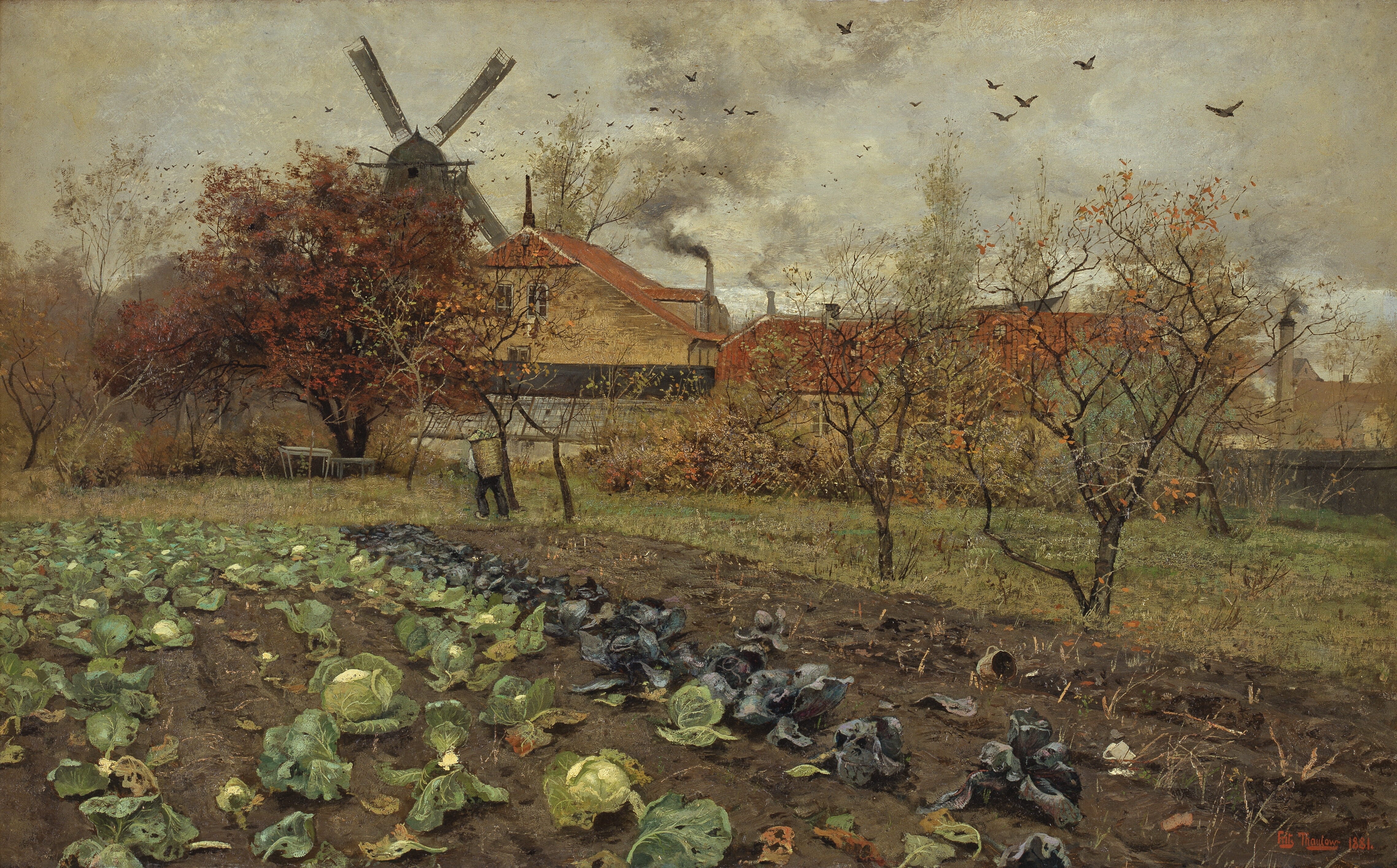 Frits Thaulow, View of Amerikavej in Copenhagen, 1881